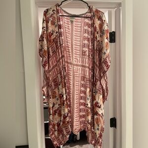 Multicolored Knox Rose kimono